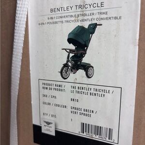 Bentley Convertible Tricycle in Spruce Green ( NEW NEVER USED :D )